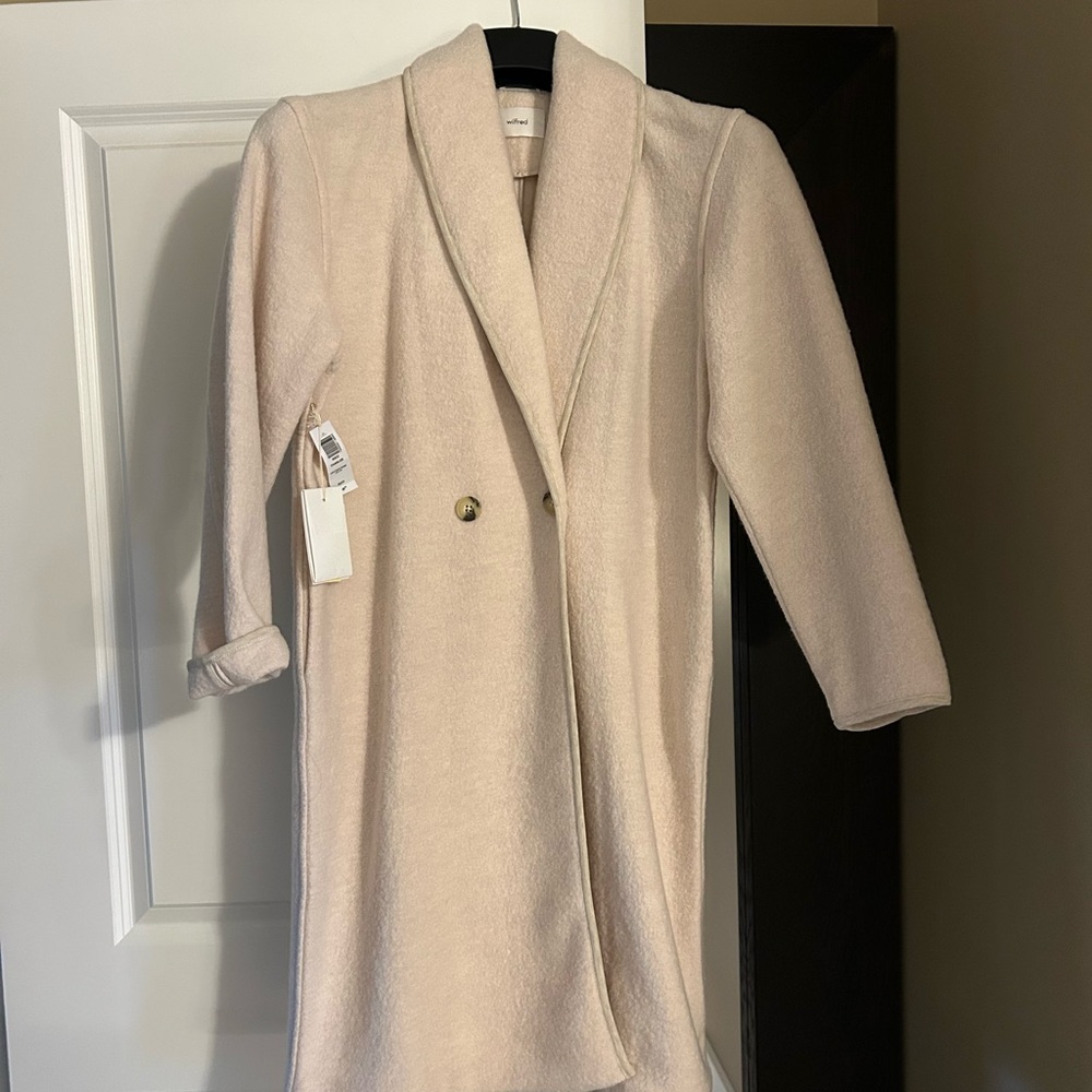 Wilfred Charlize Cream Long Coat